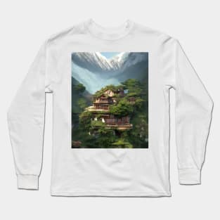 House in the Mountain Long Sleeve T-Shirt
